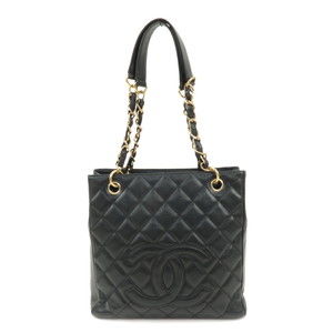 Chanel PST Matelasse Caviar Skin Tote Bag Black